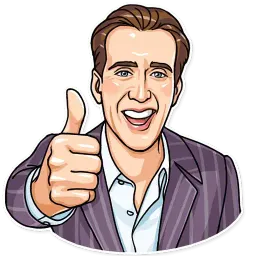 Nicolas Cage sticker 4