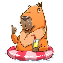 Mr. Capybara sticker 3