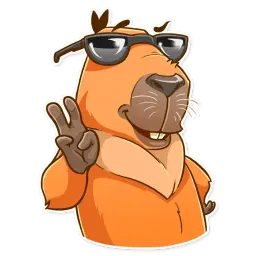 Mr. Capybara sticker 5