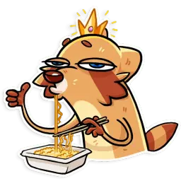 Mr. Raccoon sticker 3