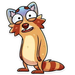 Mr. Raccoon sticker 4