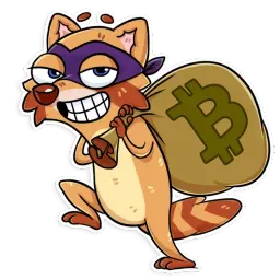 Mr. Raccoon sticker 8
