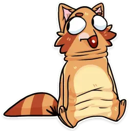 Mr. Raccoon sticker 9