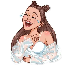 Ариана Гранде Telegram sticker pack