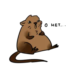 Печальная ондатра sticker 11
