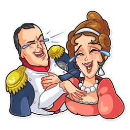 Napoléon et Joséphine Telegram sticker pack