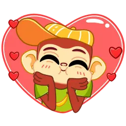 Naughty Monkey sticker 2