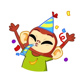 Naughty Monkey sticker 10