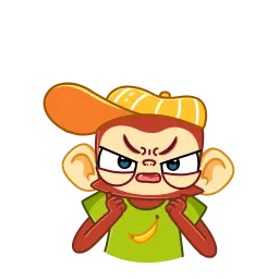 Naughty Monkey sticker 11