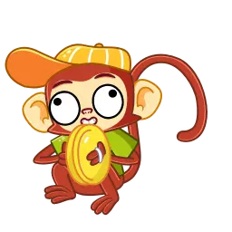 Naughty Monkey sticker 3