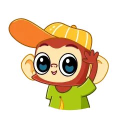 Naughty Monkey sticker 4