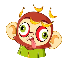 Naughty Monkey sticker 6