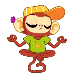 Naughty Monkey sticker 7