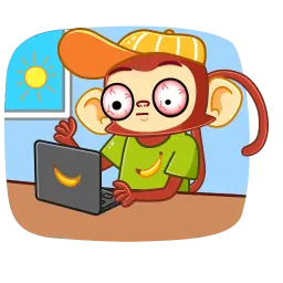 Naughty Monkey sticker 9
