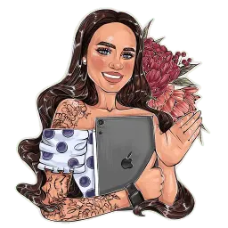Net art design Telegram sticker pack