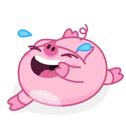 Барахтающаяся свинка Telegram sticker pack