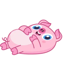 Барахтающаяся свинка sticker 2