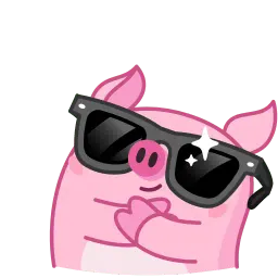 Барахтающаяся свинка sticker 11