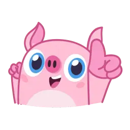 Барахтающаяся свинка sticker 3
