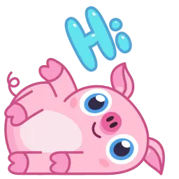 Барахтающаяся свинка sticker 5