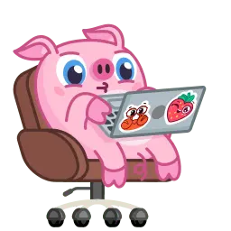 Барахтающаяся свинка sticker 6