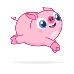 Барахтающаяся свинка sticker 7