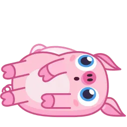 Барахтающаяся свинка sticker 8