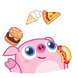 Барахтающаяся свинка sticker 9