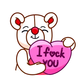 Неромантичный медведь sticker 2