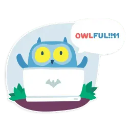 OTUS coding Owl sticker 2