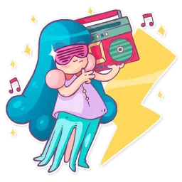 Lady Octo sticker 6