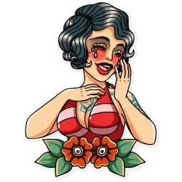 Tattoo Girl Telegram sticker pack