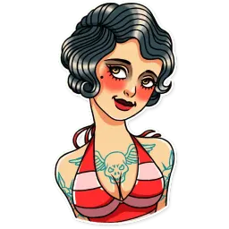 Tattoo Girl sticker 11