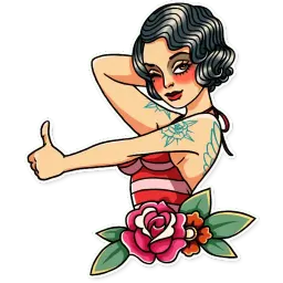 Tattoo Girl sticker 3
