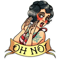 Tattoo Girl sticker 4
