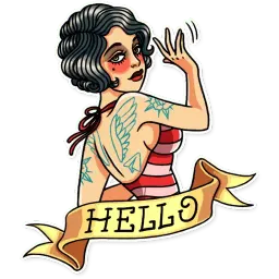 Tattoo Girl sticker 5