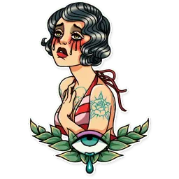 Tattoo Girl sticker 8