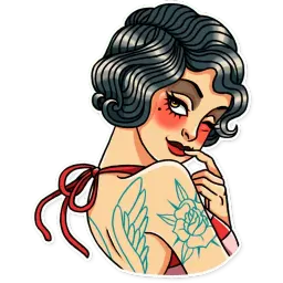 Tattoo Girl sticker 10