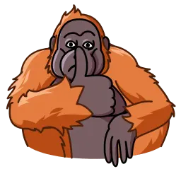 Орангутанг sticker 3