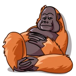 Орангутанг sticker 4
