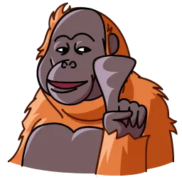 Орангутанг sticker 5