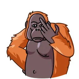 Орангутанг sticker 8