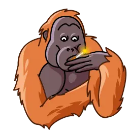 Орангутанг sticker 10