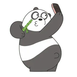 Панда sticker 8