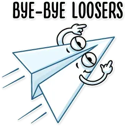 Paper Airplane sticker 12