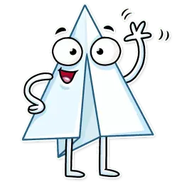 Paper Airplane sticker 5