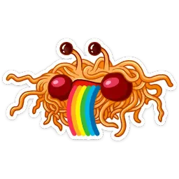 Макаронный Монстр :: @mosticks sticker 11