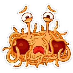 Макаронный Монстр :: @mosticks sticker 12