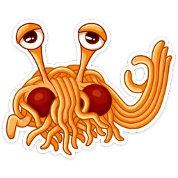 Макаронный Монстр :: @mosticks sticker 6