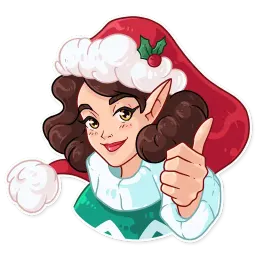 Penelope the Elf sticker 3